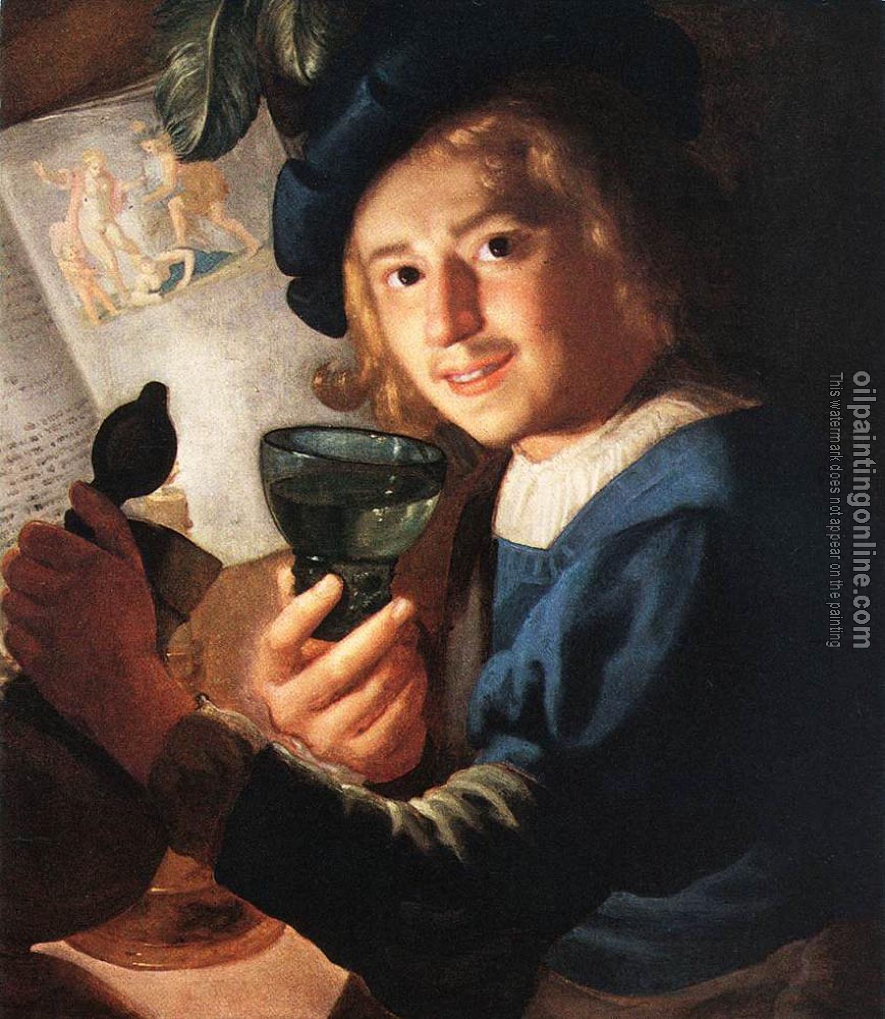 Gerrit van Honthorst - Young Drinker